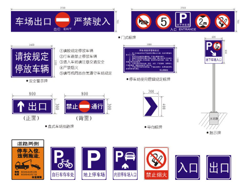 标牌说明