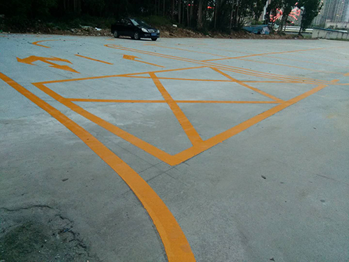 社会停车场划线工程案例